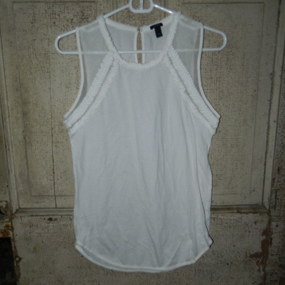 J. Crew Detailed Front Tank Tee Shirt Size XS (CC-38)